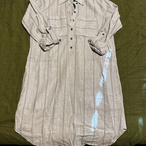 MICHAEL Michael Kors Gray Striped Shirt